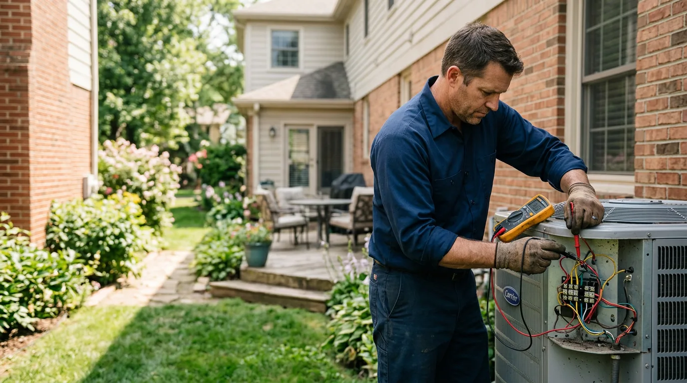HVAC technician working near Mullica Hill, NJ
